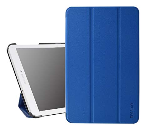 Galaxy Tab E 9.6 Case - Tessday Lightweight Slim Shell Standing Cover for Samsung Galaxy Tab E 9.6 (SM-T560 / T561 / T565 / T567V), Blue