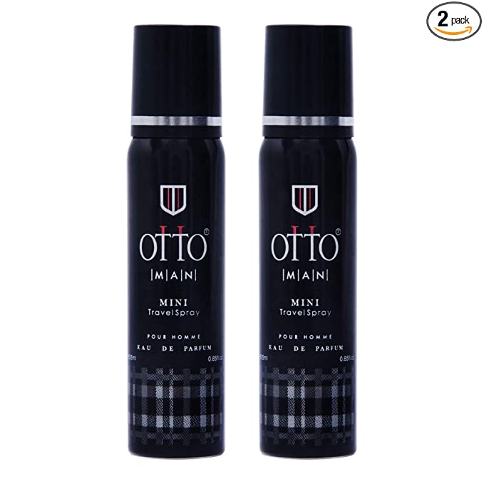Otto MAN Travel Spray Eau de Parfum 25ml Pocket Perfume Spray (Pack Of 2)