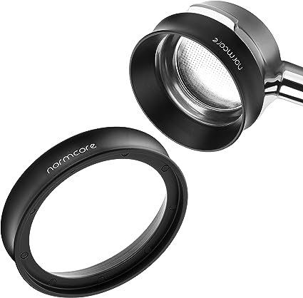 Normcore 58mm Magnetic Dosing Funnel - Espresso Coffee Dosing Ring - 15mm Anodized Aluminum with 9 magnetized Steel Compatible with 58mm Portafilter