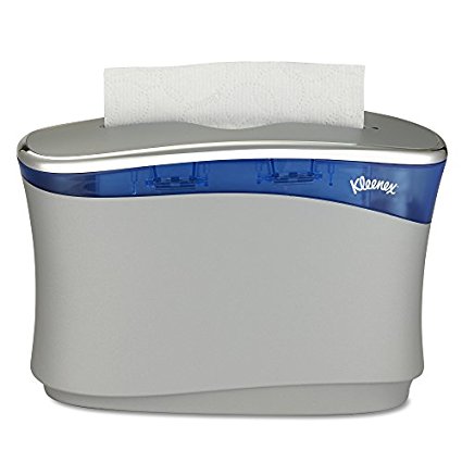 Kleenex Reveal Countertop System Dispenser (51904), 13.3” x 9” x 5.2”, Fits Select Kleenex Folded Paper Hand Towels, Soft Grey, 1 / Case