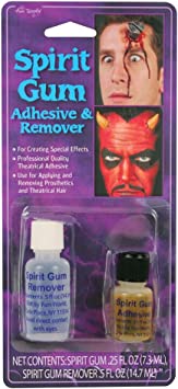 Fun World Unisex-Adult's Spirit Gum Adhesive and Remover Costume Makeup, Multi, Standard