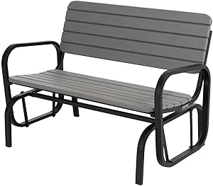 Lifetime 60361 Outdoor Swing Glider Bench, Storm Dust