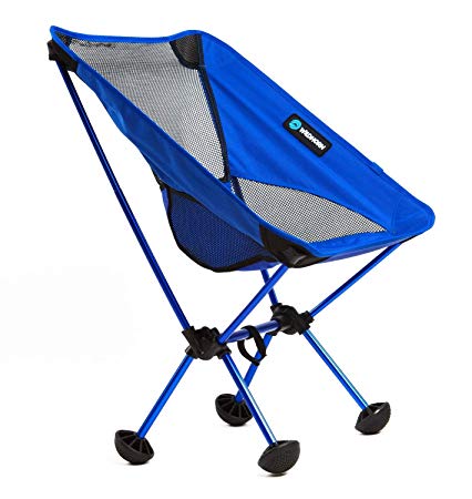 Terralite Portable Camp / Beach Chair Perfect For Beach, Camping, Backpacking, & Outdoor Festivals. Compact & Heavy Duty (Supports 159 kg). Includes TerraGrip Feet- Won't Sink In the Sand or Mud.