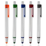 Stylus Pens Cambond 5Pcs 2 in 1 Click Stylus and Ballpoint Pen for iPhoneSamsungTabletAll Capacitive Touch Screen Device OrangeGreenBlueRedBlack 5Pack