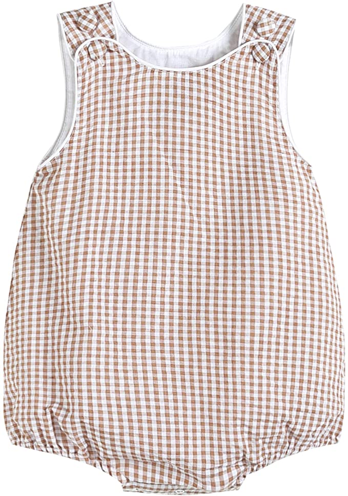 Lil Cactus Baby & Toddler Boys Seersucker or Gingham One-Piece Bubble Romper