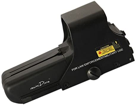 30 Yards Tactical "552 Holographic" Rifle Shotgun Pistol Absehen Rot Gruen Dot Reflex Sight / Scope, 10 Levels Helligkeit (Mit 2 AA Batterie)