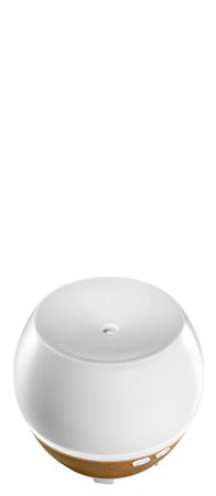 Ellia Awaken Ultrasonic Diffuser with Essential Oil Samples and Ambient Mood Lighting - White