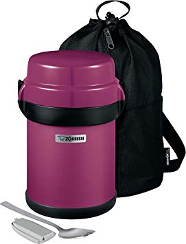 Zojirushi SL-JBE14VA Mr. Bento Stainless Lunch Jar, 41 Oz, Plum