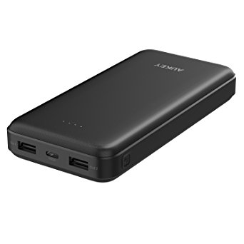 AUKEY USB C Power Bank 20000mAh, Portable Charger with Dual USB Ports Battery Pack for iPhone X/ 8/ Plus/ 7/ 6s, Samsung S8 / S8,  Google Pixel Nexus, iPad and More