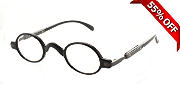 Professor Vintage Style Reading Glasses [2.00, Black]