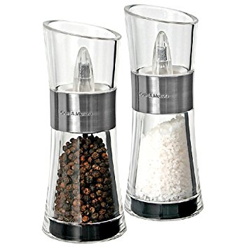 Cole & Mason Inverta Flip Salt and Pepper Mill Gift Set - Acrylic and Chrome/Silver, 15.4 cm