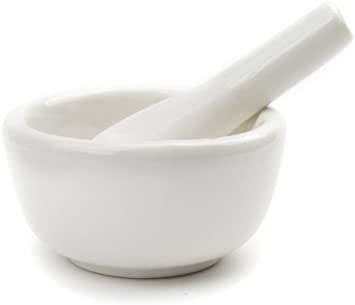 Fox Run Porcelain Mortar & Pestle, White