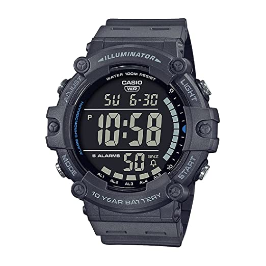 Casio Digital Black Dial Men's Watch-AE-1500WH-8BVDF