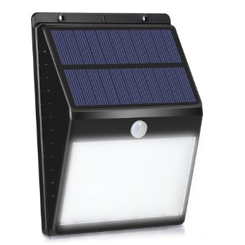 Solar Motion Wall Light, 16LED Solar Wall Lights Wireless Waterproof Security Outdoor Light for Patio, Deck, Yard, Garden,Driveway with 2 Modes Motion Activated Auto On/Off(Black)