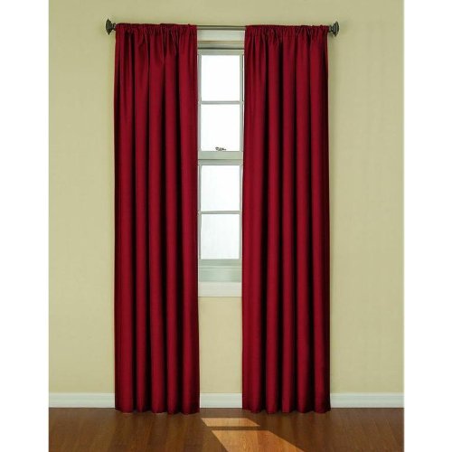 Eclipse 10707042X063RBY Kendall 42-Inch by 63-Inch Thermaback Blackout Single Panel, Ruby