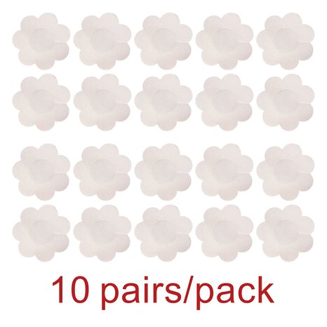 WingsLove 10 Pairs Womens Adhesive Nipple Covers Disposable Breast Petal Pads Patches