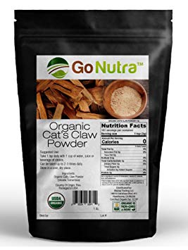 Cat's Claw Powder 1 lb. Organic from Peru USDA Certified Uncaria Tomentosa
