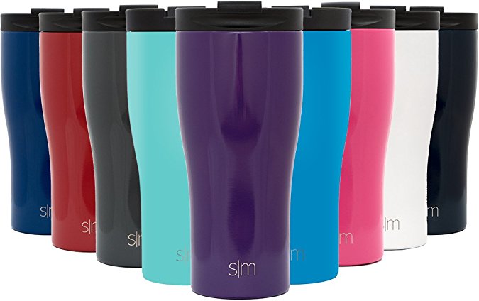 Simple Modern Journey 15oz Travel Mug - Vacuum Insulated 18/8 Stainless Steel Hydro Tumbler - Splash Proof Glip Lid Coffee Cup Flask - Lilac Purple