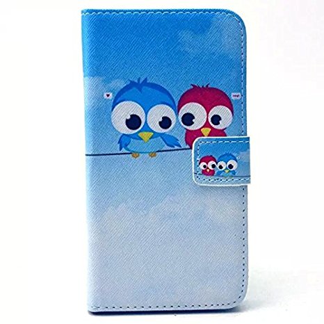 Galaxy S6 Case,Newstore Owl Leather Wallet Flip Protective Skin Case Cover with Credit Card Holder For Samsung Galaxy S6 With A Free Packing With Newstore Trademark gifts，Not Fit For Galaxy S6 Edge