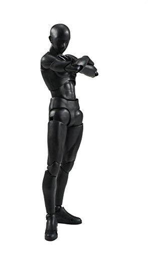 Bandai Tamashii Nations S.H. Figuarts Man (Solid Black Color Ver.) Action Figure