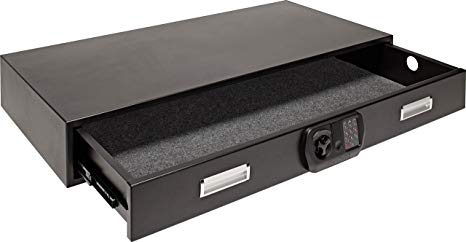 SnapSafe 75401 Under Bed Safe, Large (40" X 20" X 6") , Black , Large Exterior: 40"W x 6"H x 22"D