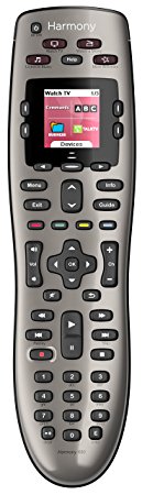 Logitech Harmony 650 Universal IR Wireless Touchscreen Black Remote Control – Remote Controls (Acoustic, DVD/Blu-ray, TV, IR Wireless, Touch Screen, Built-in Screen, Rechargeable, Black)