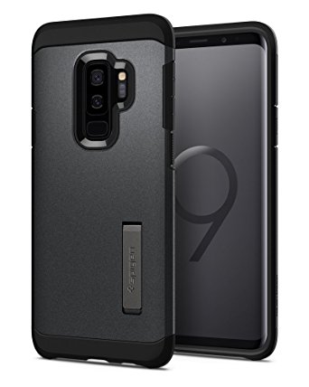 Spigen Tough Armor Galaxy S9 Plus Case with Reinforced Kickstand and Heavy Duty Protection and Air Cushion Technology for Samsung Galaxy S9 Plus (2018) - Graphite Gray