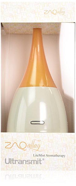ZAQ Allay Essential Oil Diffuser LiteMist Ultrasonic Aromatherapy With Ionizer - 80 ML Capacity, Orange