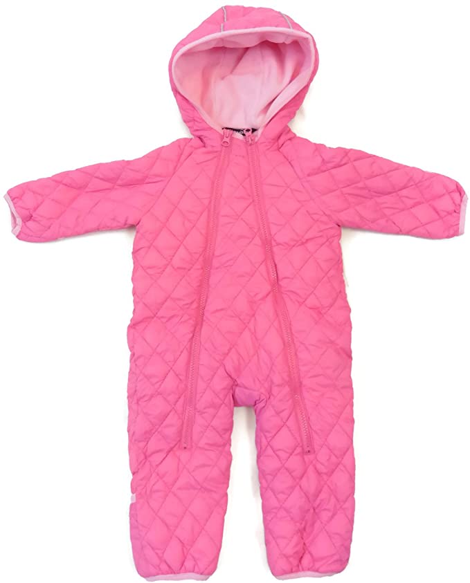 Snozu Infant and Toddler Fleece Lined Ultralight Quilting One Piece Snowsuit