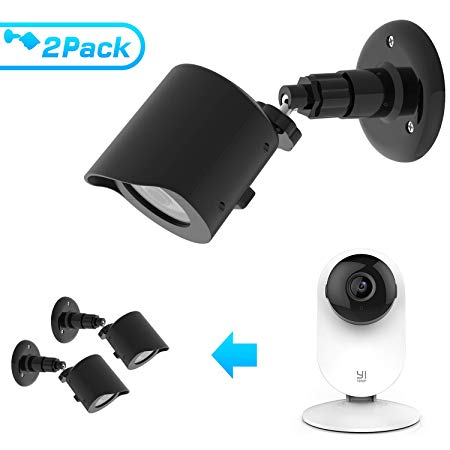 BASSTOP Wall Mount for YI Home Camera, 360 Degree Swivel Bracket Holder Case Cover for YI 1080p/720p Home Camera Outdoor&Indoor Weatherproof High Grade Plastic Housing