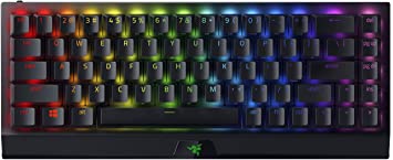 Razer BlackWidow V3 Mini HyperSpeed 65% Wireless Mechanical Gaming Keyboard: HyperSpeed Wireless Technology - Green Mechanical Switches- Tactile & Clicky - Doubleshot ABS keycaps - 200Hrs Battery Life