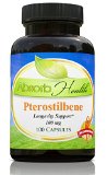 Pterostilbene  100mg  100 Capsules  4x More Powerful than Resveratrol  Longevity and Antioxidant Supplement