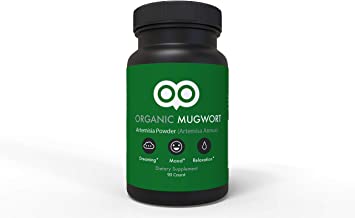 Organic Mugwort Capsules 450 mg - 90 Capsules - Vegan - By Dream Leaf - Made in USA - Mood, Dreaming, Relaxation, Digestion - Mugwort As Artemisa Annua)