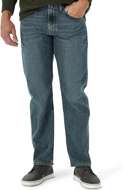 Wrangler Mens Free-to-Stretch Relaxed Fit Jean