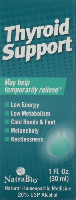 Natra-Bio Restlessness Low Energy Thyroid Support, Melancholy, 1 Ounce