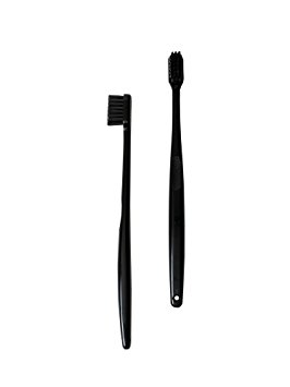 Binchotan Charcoal Standard Toothbrush - Black - Set of 2