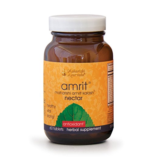 Amrit Kalash Nectar Tablets | 60 Herbal Tablets | Full-Spectrum Natural Antioxidant Herbal Supplement | Enhances Coordination of Mental Functions | Proven Chemotoxicity Support