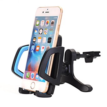 U-good Air Vent Car Mount, Universal Car Mount Holder w/ Quick Release Button for iPhone, iPod, Samsung, LG, Nexus, HTC, Motorola, Sony and Other Smartphones(Black/blue)