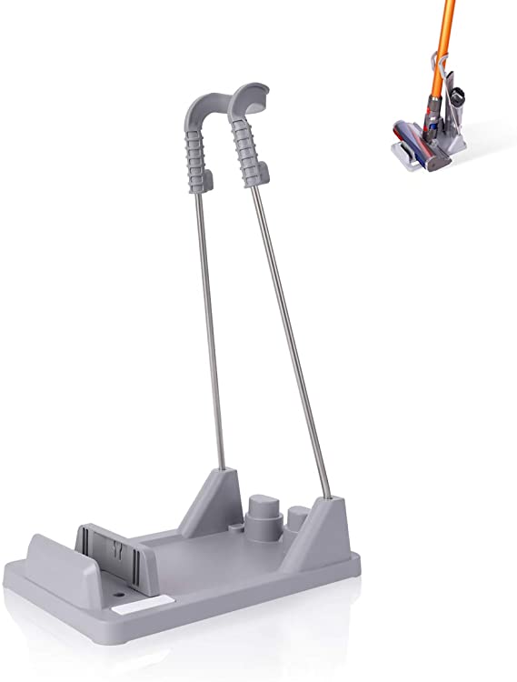 LANMU Docking Station Floor Stand Compatible with Dyson V11 V10 V8 V7 V6 Vacuum Cleaner for Attachments Storage, No Need to Drill Holes (Gray)