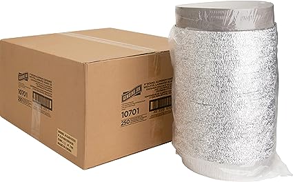 Genuine Joe Aluminum Food Container Set, 9", 250/count, Silver