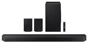 Samsung 656 W 11.1.4 ch (HW-Q990D/XL) Wireless Dolby Atmos Soundbar with Subwoofer, Center/Up/Side Firing Speakers, Surround Sound, Built-in Alexa, AirPlay2, Wi-Fi, Bluetooth, HDMI (Graphite Black)