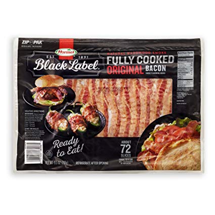 Hormel Black Label Fully Cooked Bacon (72 Slices)