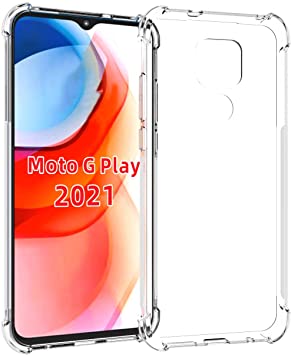 Tektide Case Compatible for Moto G Play 2021/Motorola G Play,[Invisible Armor] Xtreme Slim, Clear, Soft, Lightweight, Shock Absorbing TPU Bumper/Back Cover