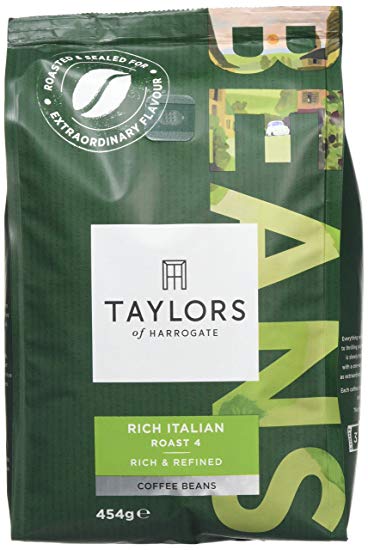 Taylors of Harrogate Rich Italian Coffee Beans, 454 g, Pack of 3