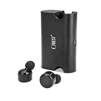B-Qtech Wireless Earbuds In-ear Bluetooth Headphones Mini Stereo Earphones with Microphone Noise Cancellation