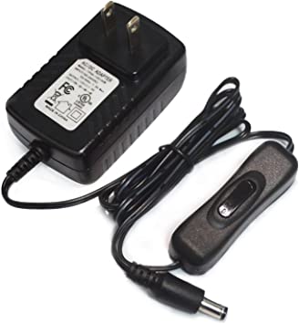 DC 12V 2A Power Supply, 12Vdc 2Amp AC Adapter 100V-240Vac to DC 12 Volt 0-2 Amp Wall Charger for LED Strip Light, CCTV Camera, HUB, Router