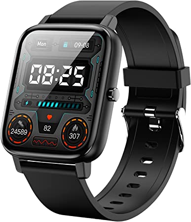 Smart Watch,Pradory Fitness Activity Watch with Heart Rate Blood&nbsp;Pressure&nbsp;Monitor IP67 Waterproof Bluetooth Android Smartwatch 1.69" Large Screen Sports Smart Watches for Android iOS Phones Men Women