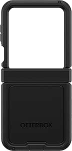 OtterBox Galaxy Z Flip6 Defender Series XT Case - BLACK, screenless, screenless, rugged hinge protection, lanyard attachment, PowerShare and wireless charging compatible