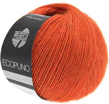 Lana Grossa Ecopuno, 34 Red Orange Yarn