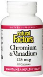 Natural Factors Chromium and Vanadium 125mcg Capsules 90-Count